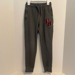 Psycho Bunny Boy's Patchin Chenille Sweatpants Heather Storm Size S 7/8